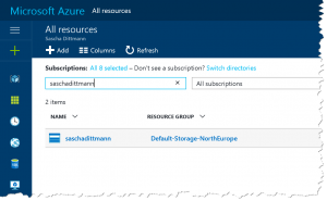 Azure Portal - Storage Accounts (classic)